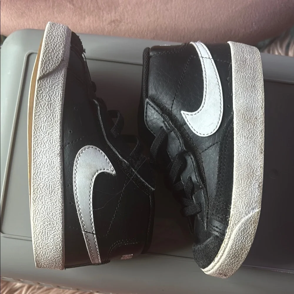 Nike Black and White Sneakers Iconic Dunk Design